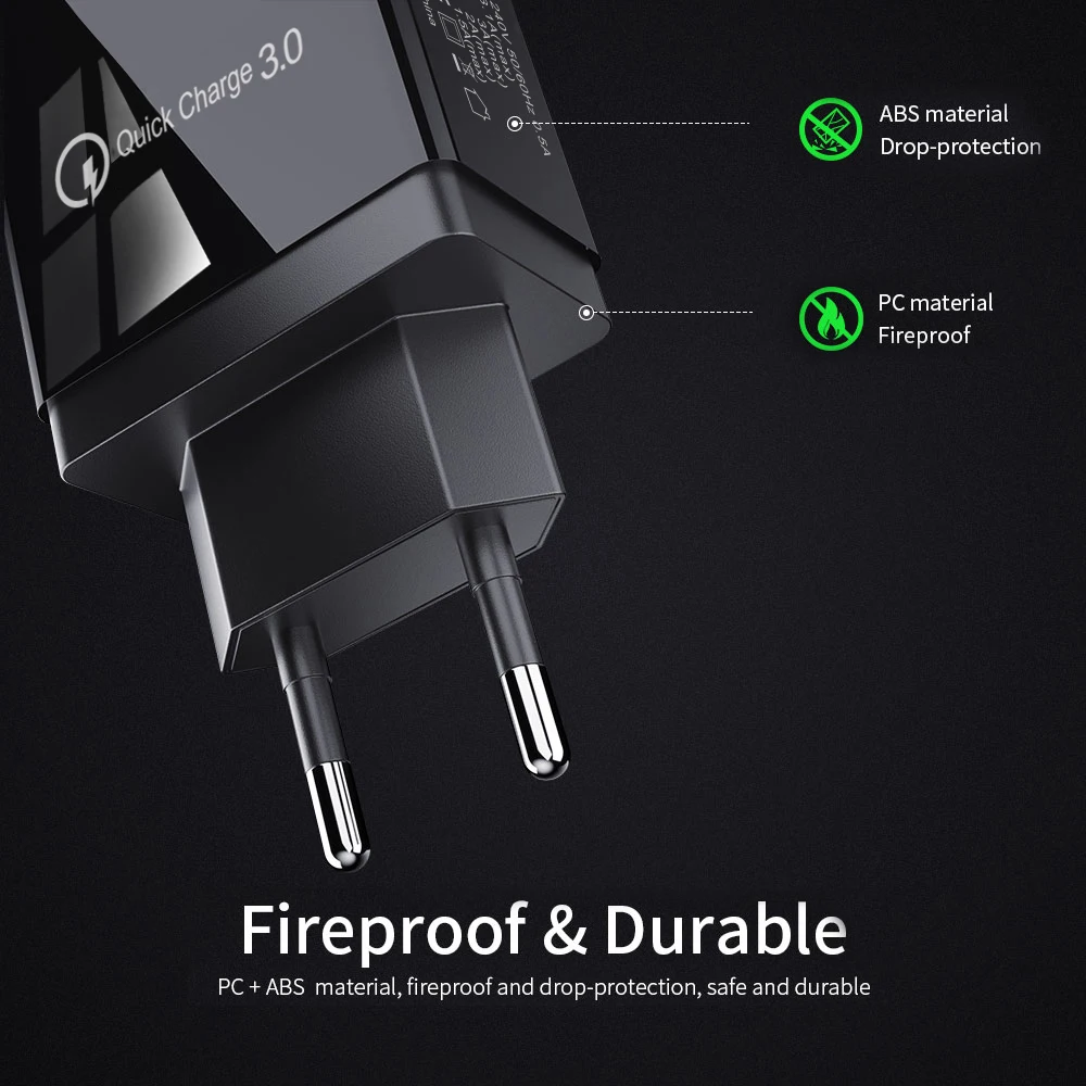 QC3.0 Быстрая зарядка 4,0 3,0 USB зарядное устройство для мобильного телефона быстрое зарядное устройство для samsung Xiaomi huawei для iPhone 11 8 7 планшет настенный адаптер