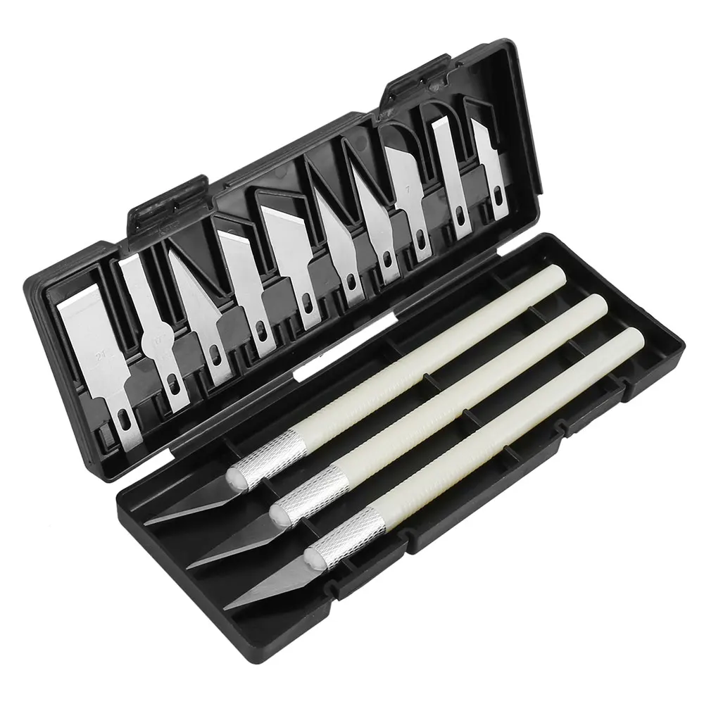

13pcs Professional Wood Carving Chisel Knife Hand Tool Set Carbon Steel Detailed Carving Woodworkers Gouges DIY Woodworking Tool