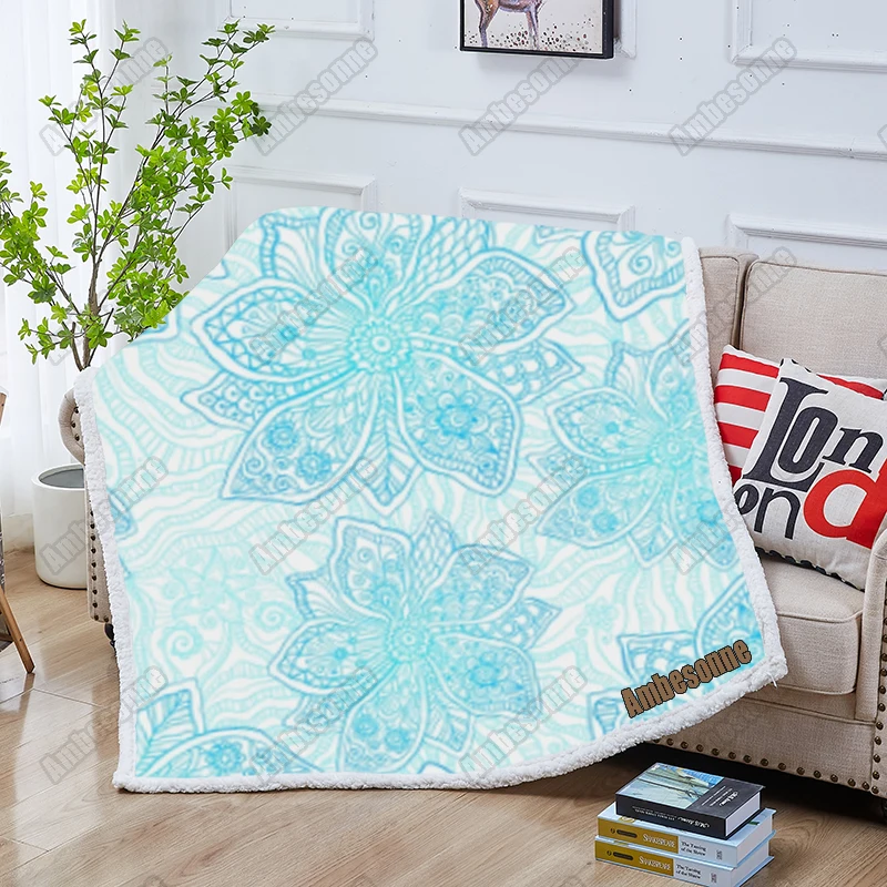Одеяло с принтом мандалы плед в богемном стиле летнее одеяло для детей и взрослых