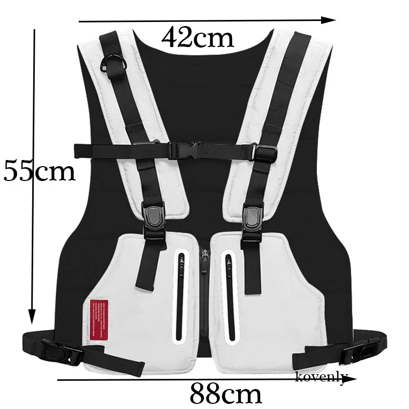 

Mini Men Chest Rig Outdoor Sports Waist Bag Streetwear Vest Phone Tactical Chest Bags Men Oxford Tactical Waistcoat 20190729