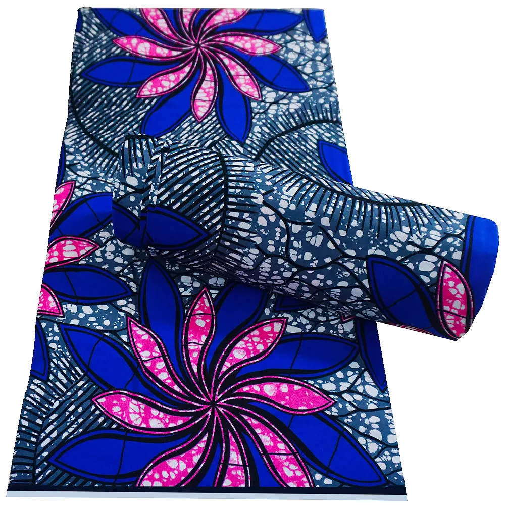 Tecido de Cera Ancara Africano Impresso Real Costura Retalhos Tissu 100% Algodão Alta Qualidade Vestido Vestuário Artesanato Material Acessório