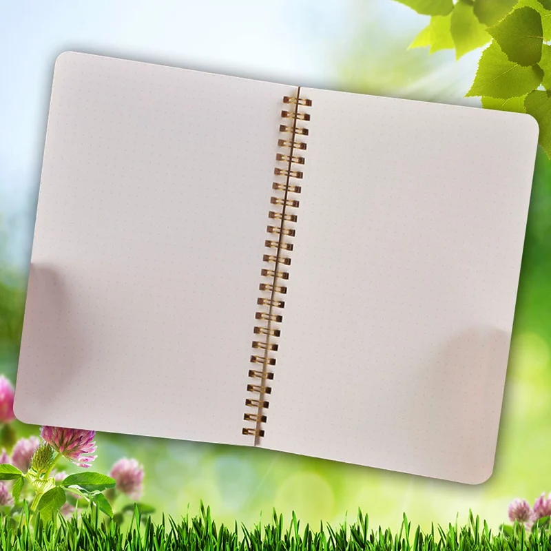 

A5 kraft paper cover notebook dot matrix grid coil office student exercise book