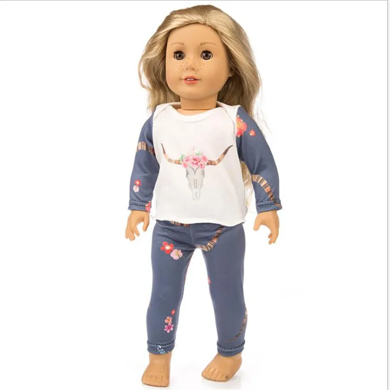 Born New Baby Fit 18 дюймов 43 см Одежда для куклы кукла Пижама кактус единорог Фламинго