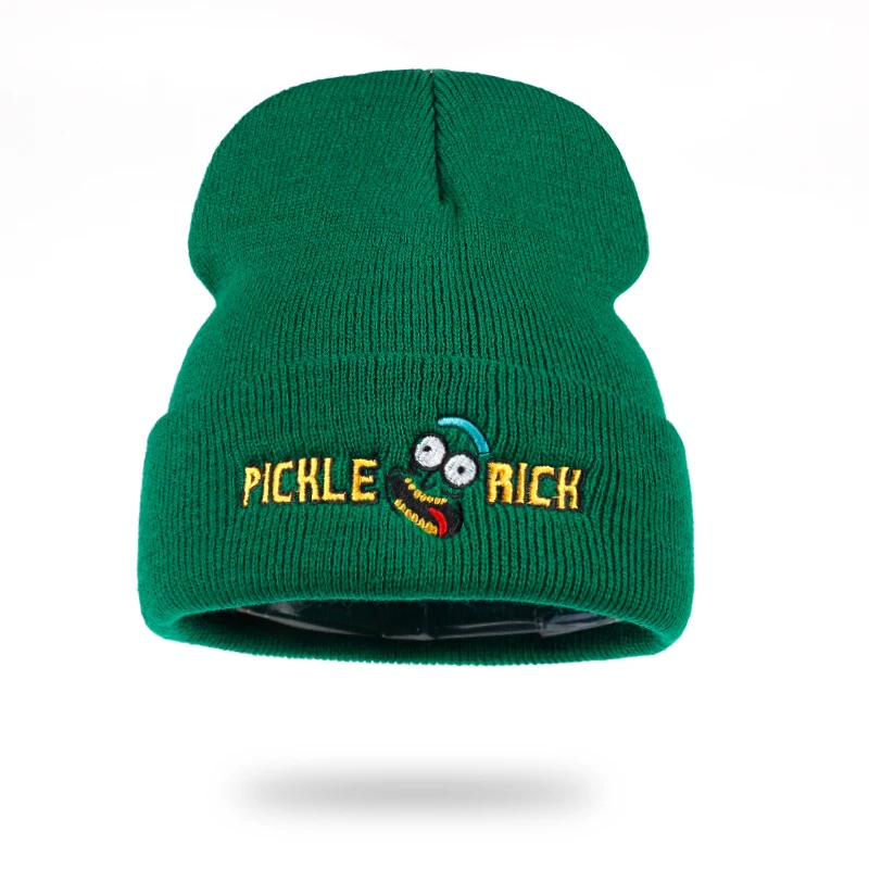 Rick Beanies Рик и шапка Морти эластичный бренд вышивка теплые зимние унисекс вязанные шапочки Skullies US анимация горнолыжные шапки