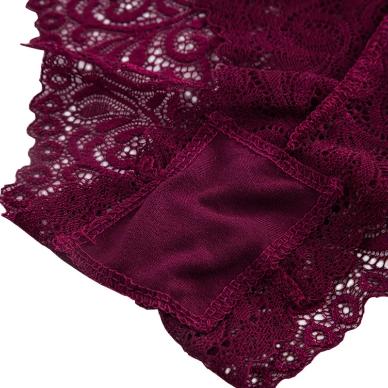 Женский кружевной комплект нижнего белья бесшовный бюстгальтер с подкладкой и