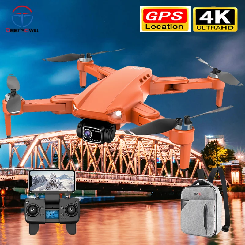 

Квадрокоптер L900 Pro с двойной камерой 4k Hd, Gps, Wi-Fi