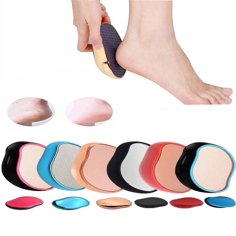

2021 New Foot Plate File Nano Glass Peeling Foot Mango-shaped Heel Peeler Foot Care Tool Accessories
