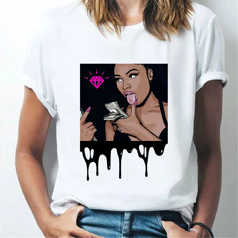 2022 Летняя мода для леди девушки чёрная девушка зарабатывать деньги не друзья Топ