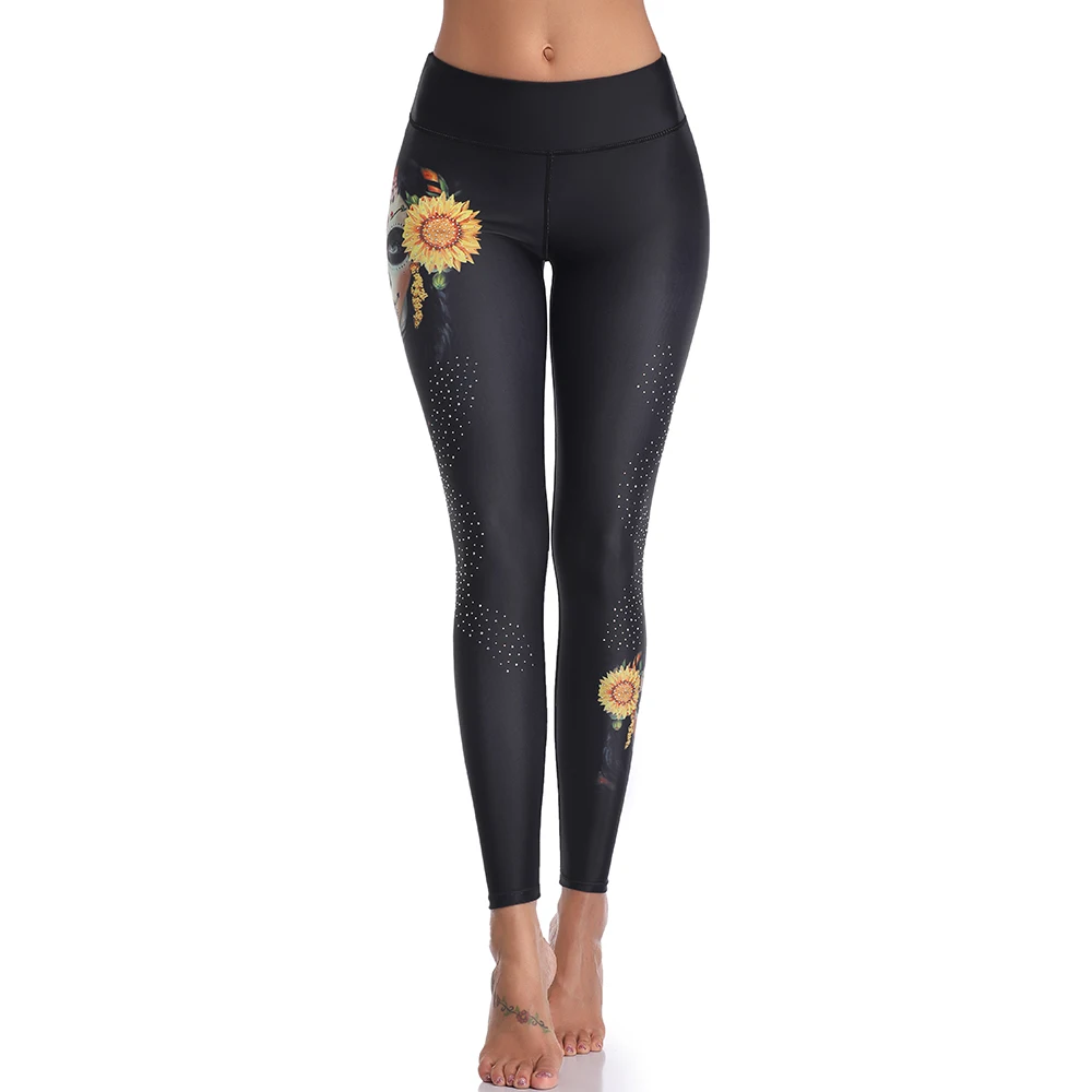 Rhinestone pants LI-FI, новинка, сексуальные штаны для йоги, фитнеса, высокая талия, леггинсы для тренировок, для спортзала, для йоги, эластичные тонкие спортивные Леггинсы - Цвет: Rhinestone pants