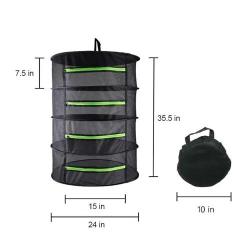 Застежка молния сухая сетчатая корзина для сушки 4/6/8 слоев растения сада