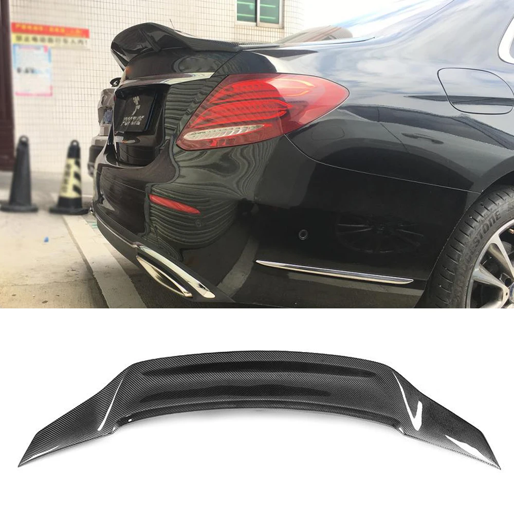 Задний спойлер для Mercedes-Benz E Class W213 E200 E400 E43 E63 AMG Седан 4 двери 2016 - 2019 крыло багажника