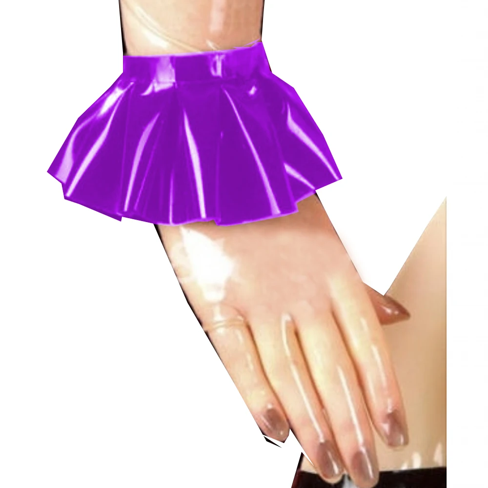 Длинное платье горничной металлик Пышный рукав лазерная перекрестная модель