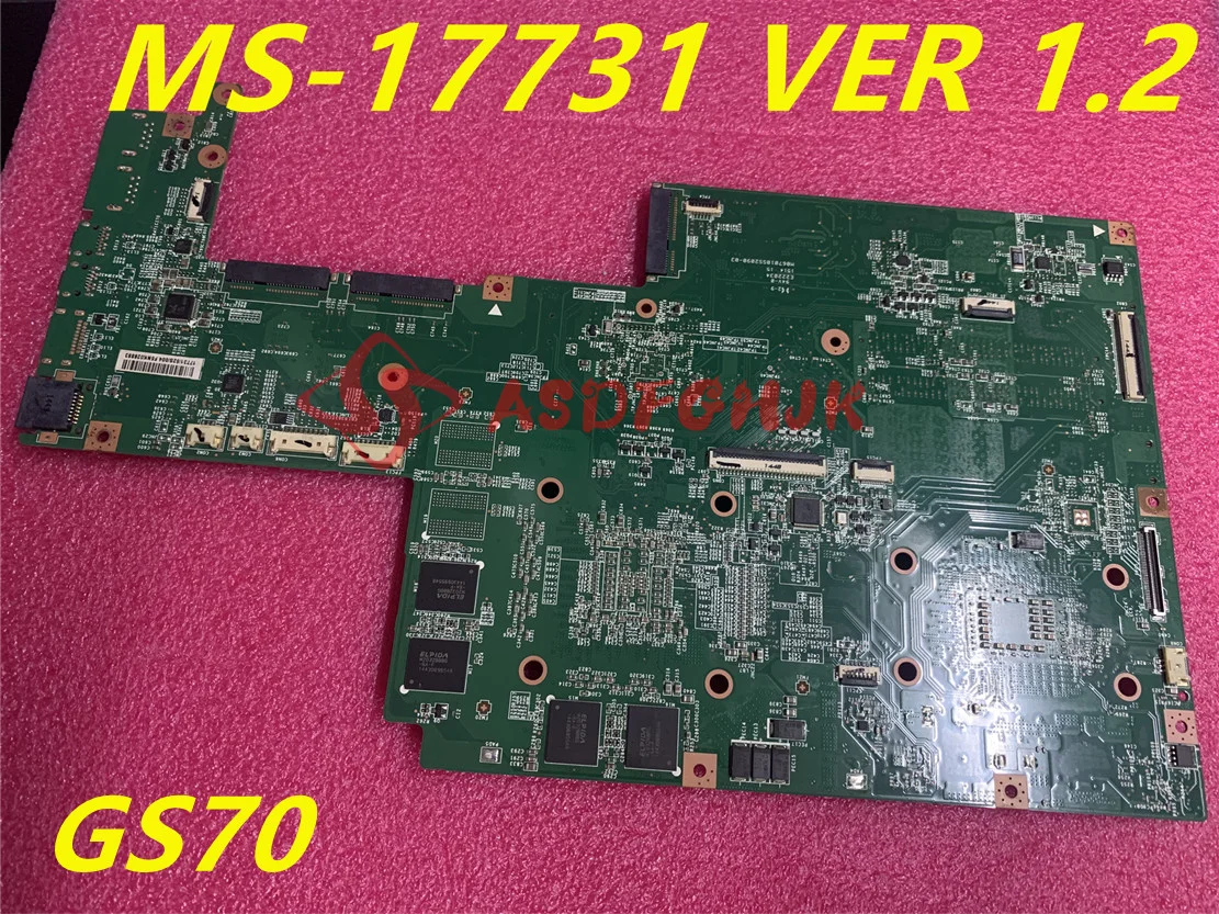 

Original MS-17731 VER 1.2 for MSI GS70 GS72 LAPTOP Motherboard with I7-5700HQ AND GTX965M 100% work