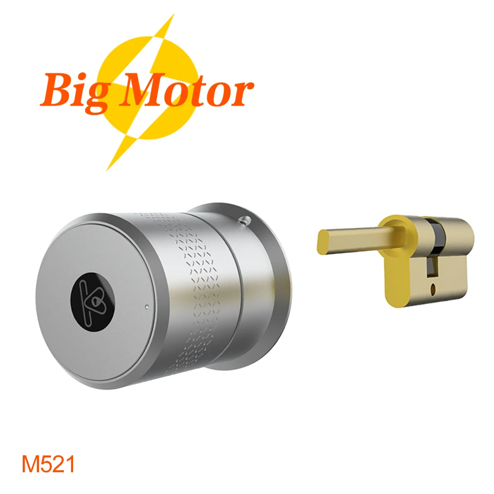 

M521 Bluetooth key Siri Unlock Smart Lock Home Door Lock Fit for Multi-point Mortise Lock Cylinder 40-100mm EU Thickness Smart