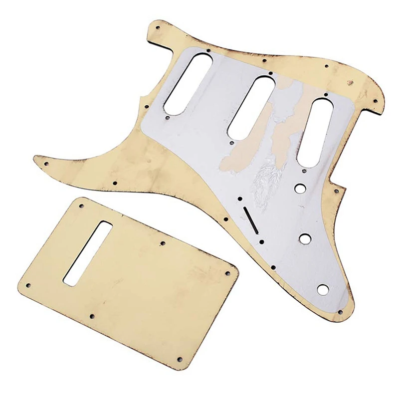 1 Набор нагруженных Prewired Humbucker Pickguard набор кленового дерева SSS с задней пластиной