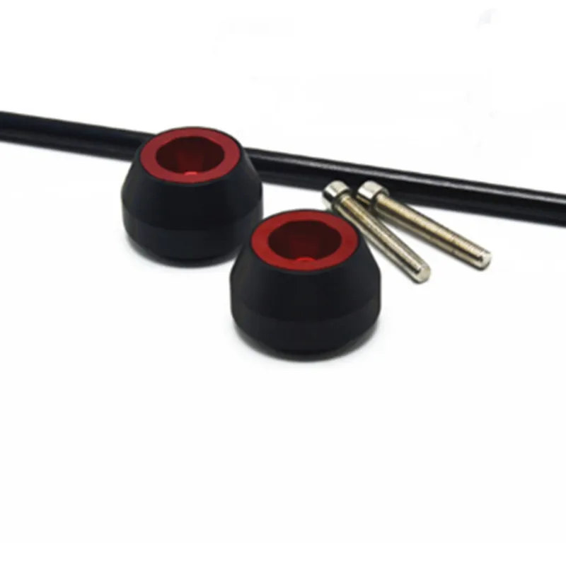 Red front wheel MTKRACING CNC модифицированный мотоцикл падение мяч/амортизатор для Aprilia shiver 750 2008 - Цвет: Red front wheel