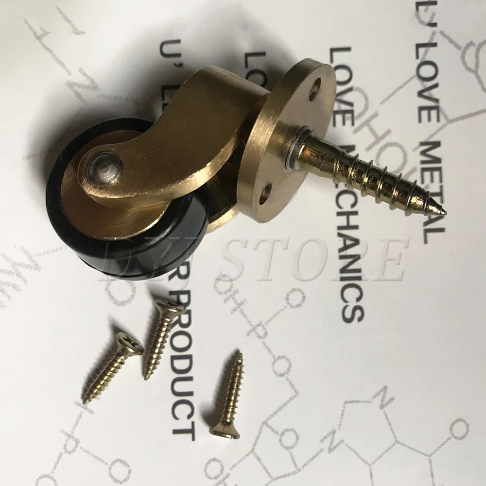 1/2/4/8 шт. сверхмощные латунные универсальные колеса для мебели с резьбовым