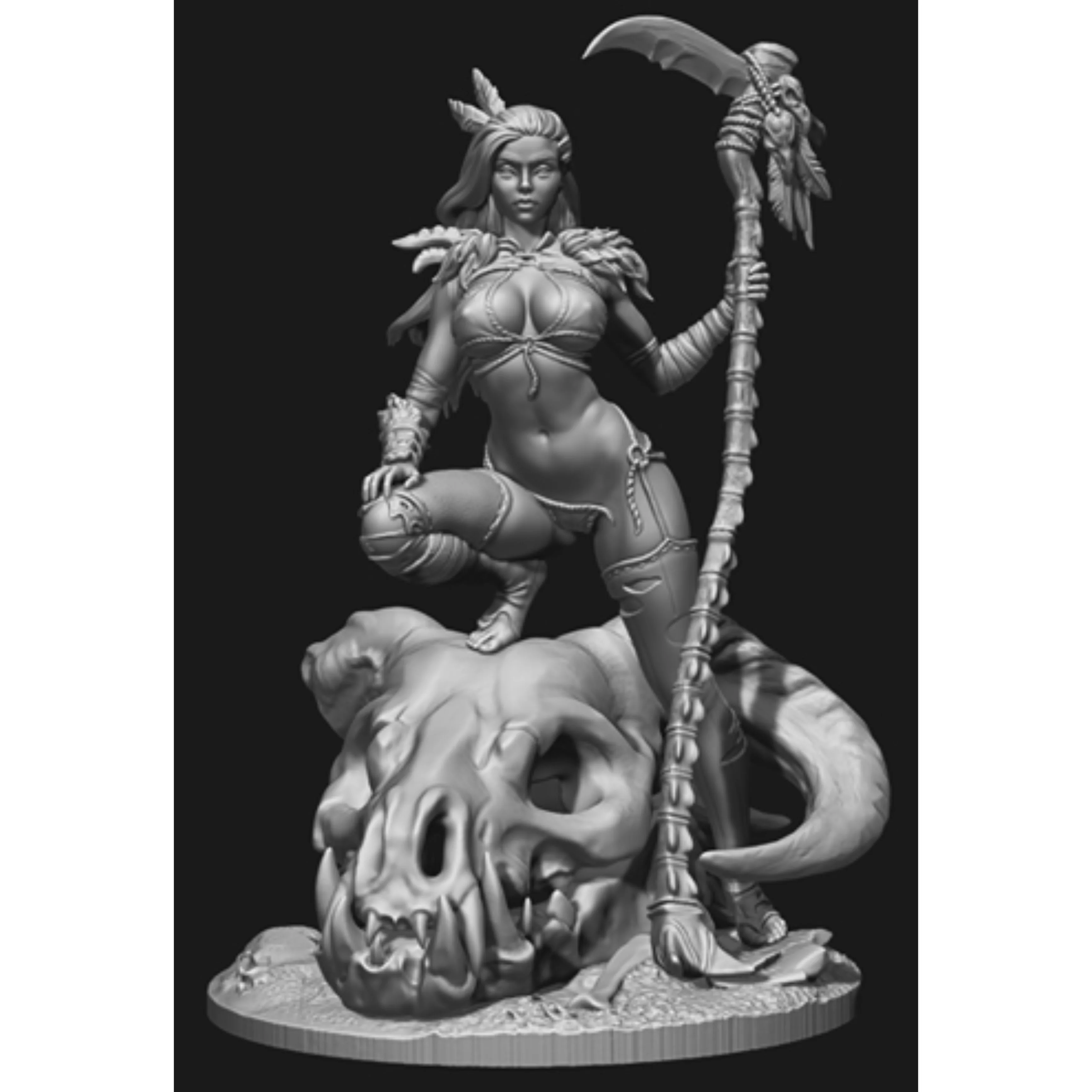 

75mm Resin Model Figure GK，With scenes , Unassembled and unpainted kit