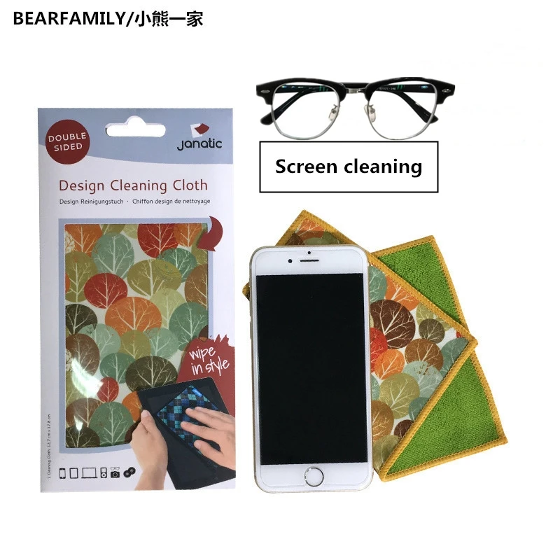 

Brand cleaning cloth for mobile phones and tablet Screen wipes scratch-free Glasses Wiping cloth microfiber Double-sided napkin