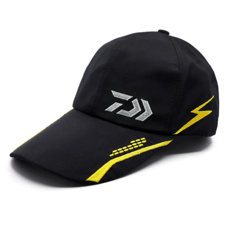 

Adult Men Adjustable Breathable Fishing cap Daiwa Sunshade Sport Baseball Fisherman Hat Cap Black Special Bucket Fishing Hat