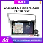 JMCQ 2din Android 9,0 автомобильное радио для Фольксваген Гольф 7 VII 2014-2018 RDS DSP мультимедийные видеоплееры GPS навигация головное устройство