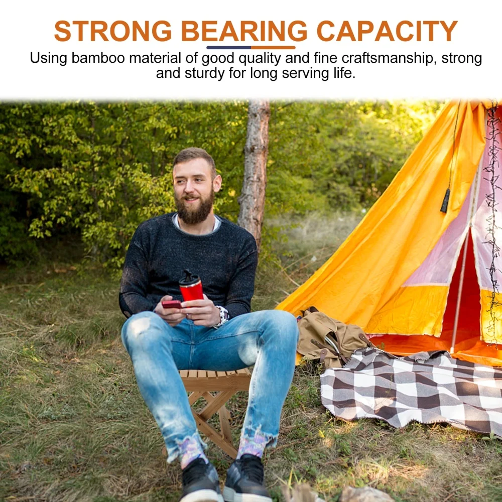 

Bamboo Stool Portable Fishing Stool Folding Stool Outdoor Camping Chair