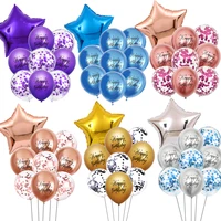 10pcs metallic balloons star gold confetti birthday party easter decoration kids adult air balls globos wedding decorations