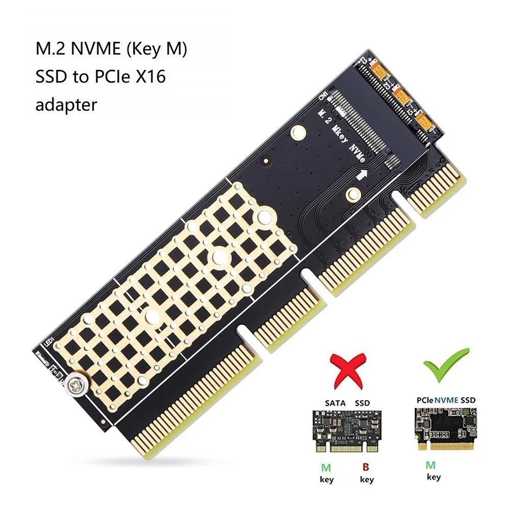 

M2 XH-PE PCIE 3.0 M.2 NVME Full Speed Expansion Adapter Card M-Key Pci-e X4