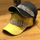 2021 тенденции с украшением в виде кристаллов бейсбольная кепка со стразами женские блестящие Козырьки Шляпы регулируемые солнцезащитные шляпки теннисная шляпа модные шапки для женщин