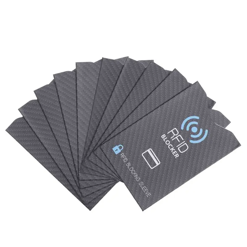 

10Pcs Anti Theft for RFID Credit Card Protector Blocking Sleeve Skin Case Cover