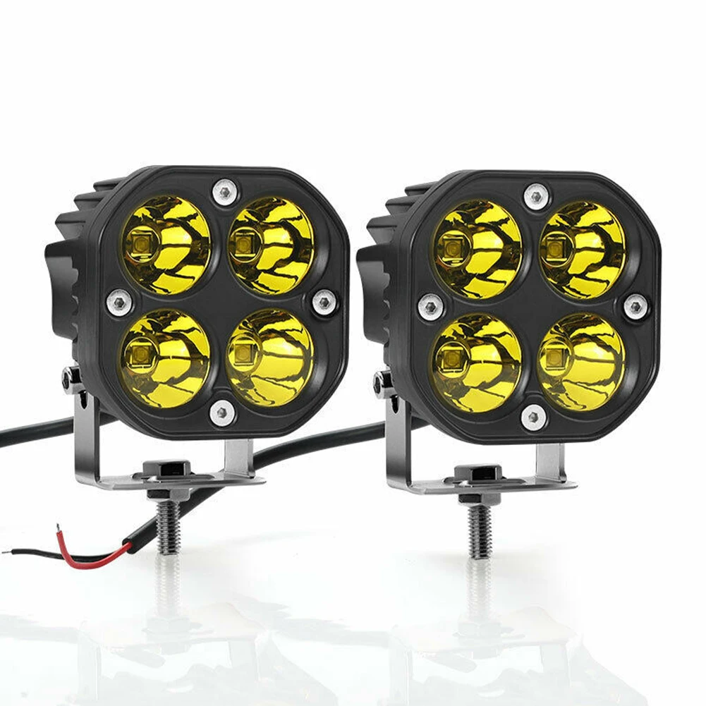 

2Pcs 40w LED Work Light for Off-road Truck SUV Boat 12V/24V Waterproof Emergency Modified Lamp Portable Roof Spot Light for Cars