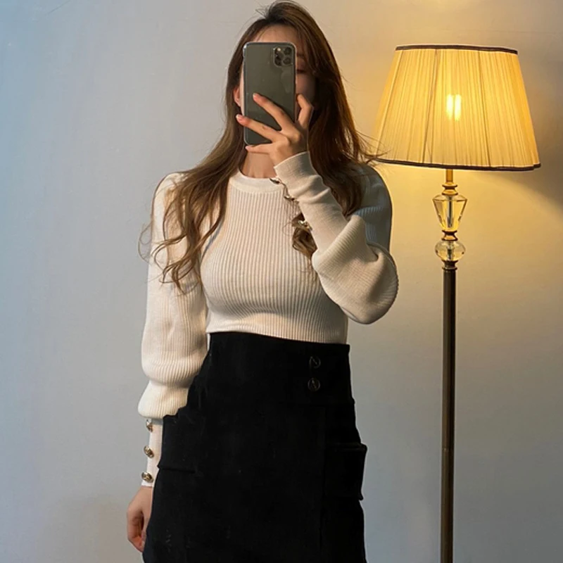 Mozuleva! Модное платье с О-образным вырезом эластичные обтягивающие Женский пуловер