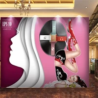 milofi custom large wallpaper mural 3d bar ktv nightclub sexy beauty music tooling background wall