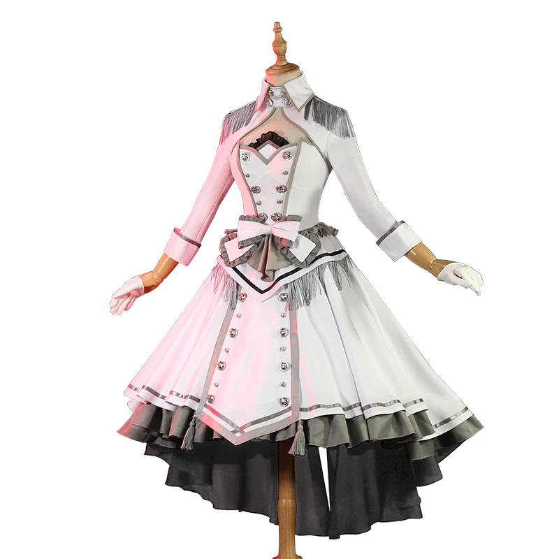 

Anime! Date A Live Tokisaki Kurumi The Queen Of White Noble Dress Lovely Uniform Cosplay Costume Halloween Party Suit For Women