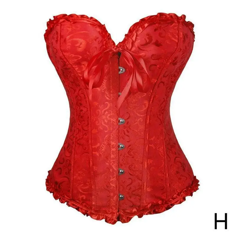 

Sexy Women Lace Up Corset Bustier Top Plus Size XS-6XL Corset Boned Waist Trainer Corse Boned Overbust Corsets Slimming Clothing