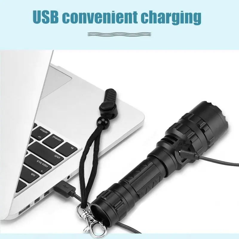 

High Quality Waterproof 5 Modes Adjustable Focusing LED Flashlight Torch Light For Outdoor Hunting Cycling Climbing Camping