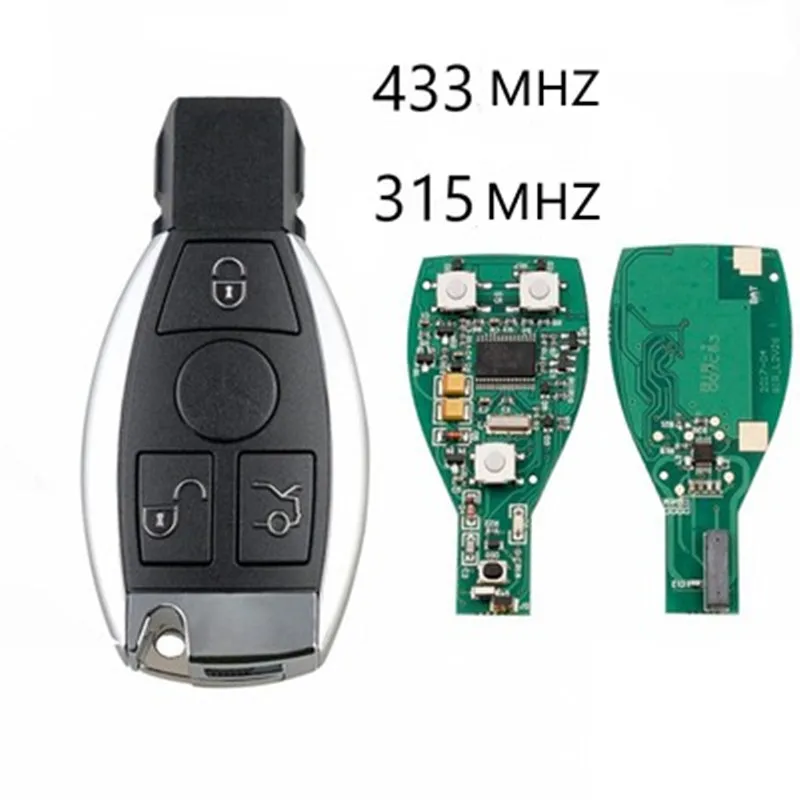 

2 3 4 Buttons Smart Remote Key For Mercedes Benz Year 2000+ Supports Original NEC and BGA 315MHz Or 433.92MHz