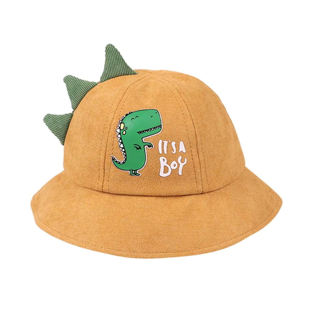 Детская модная теплая шапка с милым динозавром из мультфильма сезон осень-зима в