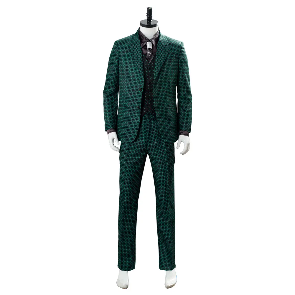 Gotham сезон 5 The Riddler Косплей Эдварда Nygma костюм пальто зеленый полный костюм Хэллоуин Косплей костюмы