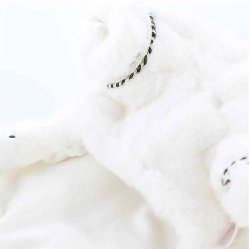 Милая Одежда для кошек пальто маленьких собак куртка зимняя одежда Теплая