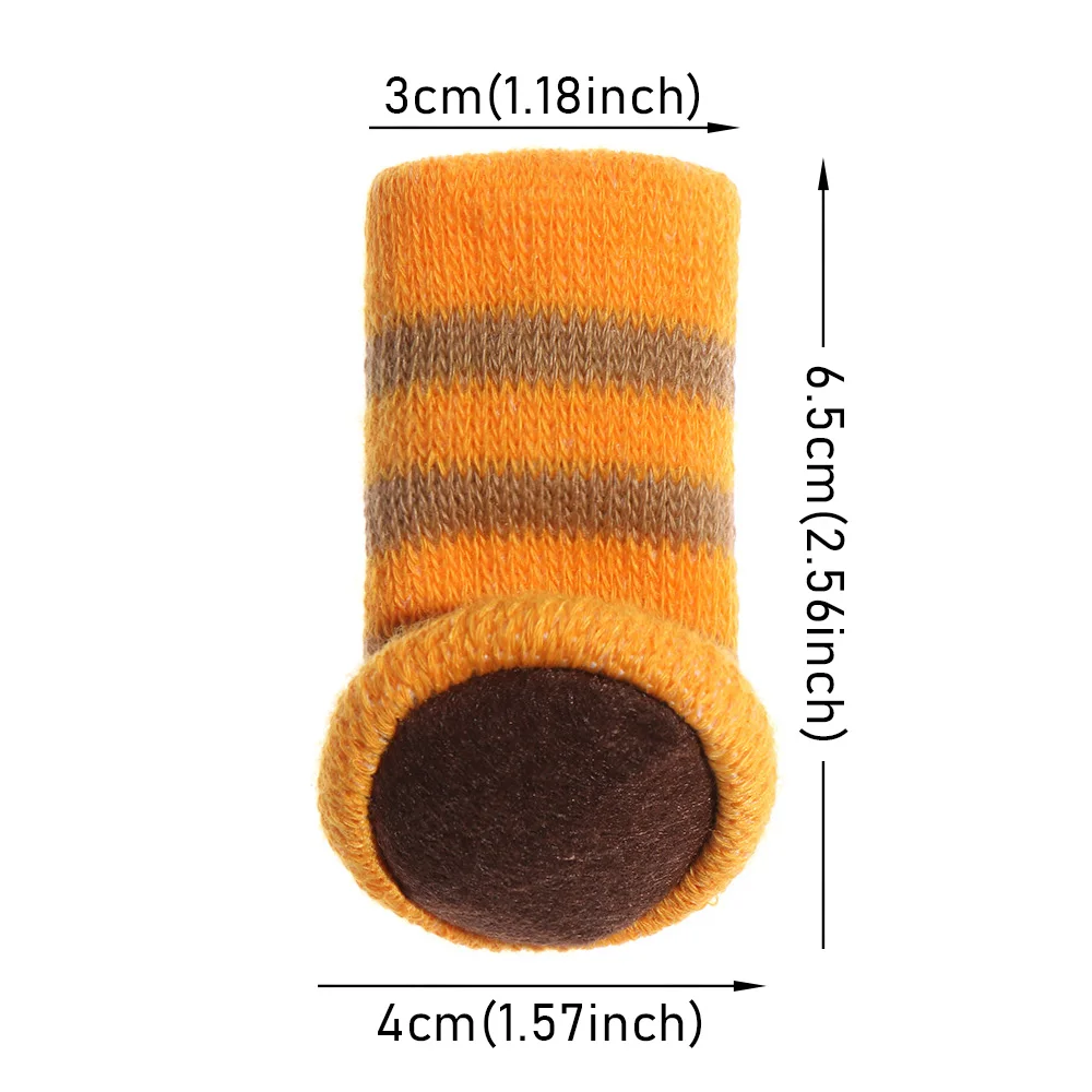 

4Pcs/Set High Elastic Knitted Table Chair Feet Leg Sock Furniture Floor Protector Cover Round Bottom Pad Moving Noise Reduction