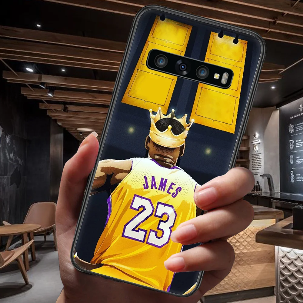 

James Basketball LeBron Phone Case For Samsung Galaxy Note S 8 9 10 20 Plus E Lite Uitra black Back 3D Waterproof Trend Cover