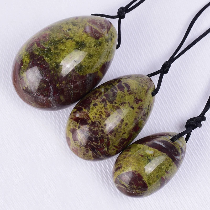 3Pcs/Set 100% Natural Jade Yoni Egg Vaginal Muscle Firming Feminine Hygiene Massage Stone Women Kegel Exercise Ben Wa Ball - купить по