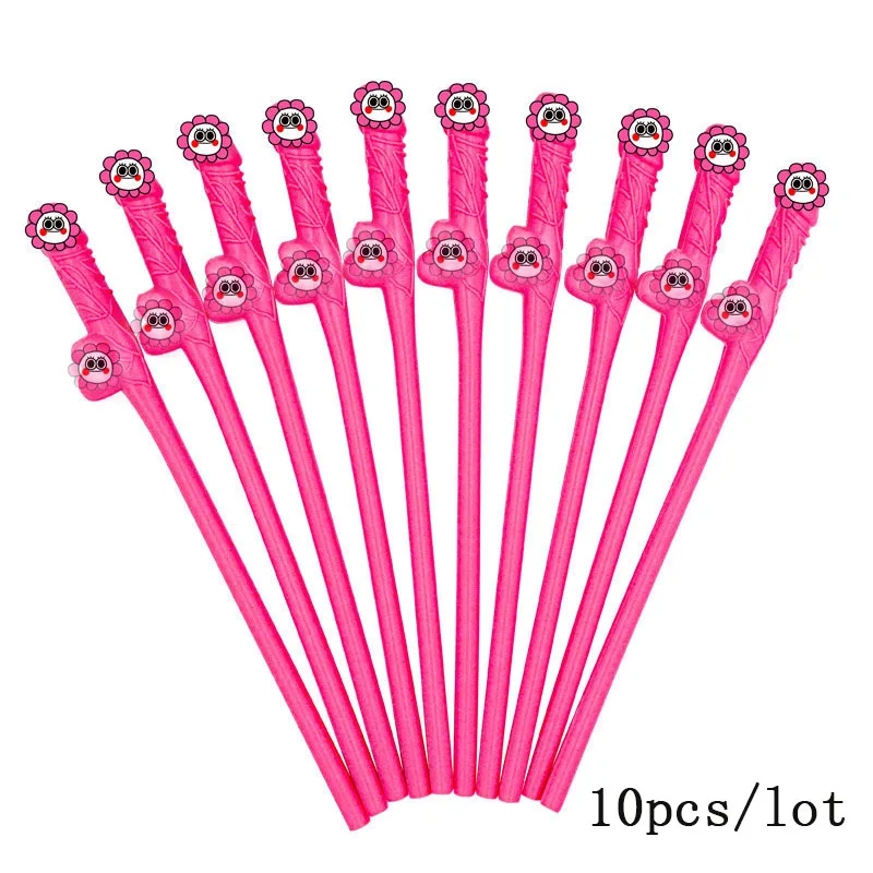 10pcs Straw Топпер для торта, вечерние принадлежности Для холостяка, украшение торта, воздушный шар для пениса, соломинка в виде пениса, вечерние аксессуары для украшения невесты - Цвет: 10pcs Straw