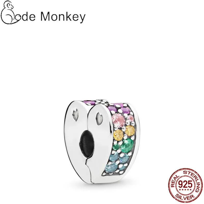 CodeMonkey классический 3 стиль разноцветное сердце любовь бусины подходят для