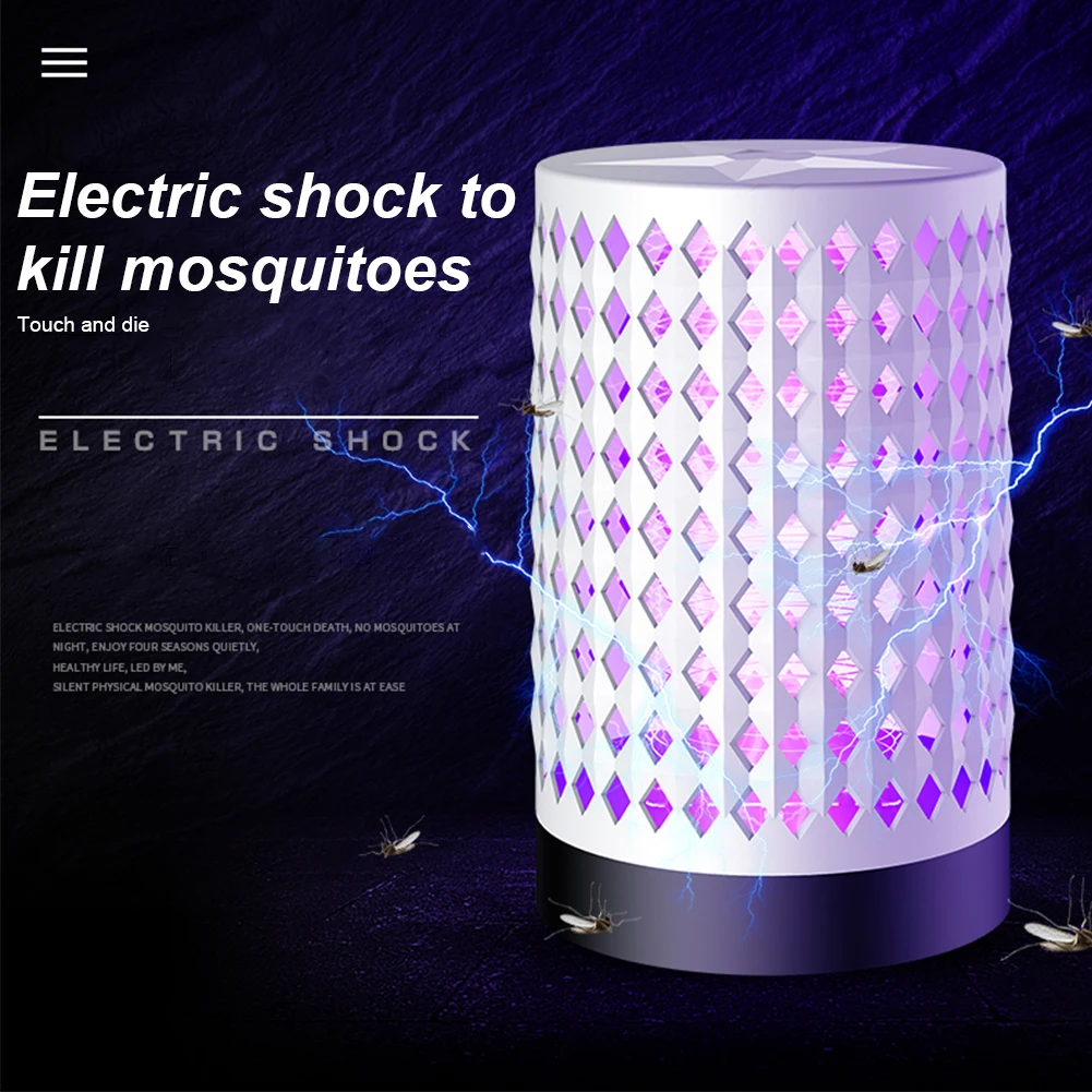 

Bug Zapper Electric Fly Insect Trap USB Plug-in Indoor Outdoor Mosquito Killer Lamp Anti Mosquito Repellent Muggen Fly Trap