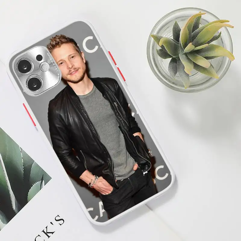 

Matt Czuchry Phone Case For iPhone 12 11 Mini Pro XR XS Max 7 8 Plus X Matte transparent White Cover
