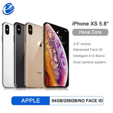 Apple teléfono inteligente iPhone XS Original, Smartphone con pantalla de 5,8 pulgadas, 4GB de RAM, 64GB/256GB, Hexa Core, IOS, A12, Bionic, NFC, LTE, 4G (2)
