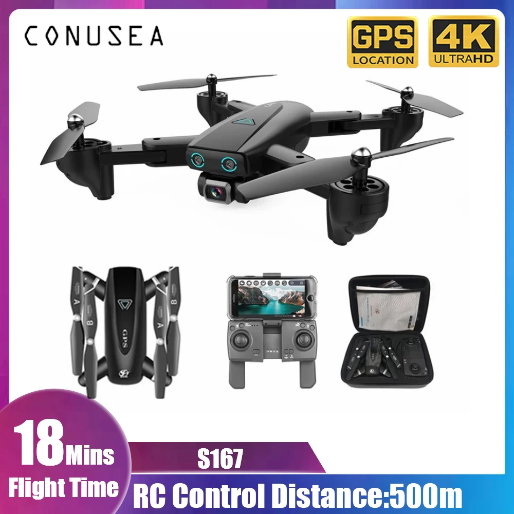 

S167 Camera drone 4k with Camera HD 5G Wifi GPS Drones anti -shake quadrocopter WiFi FPV RC Quadcopter Dron Helicopter Toy