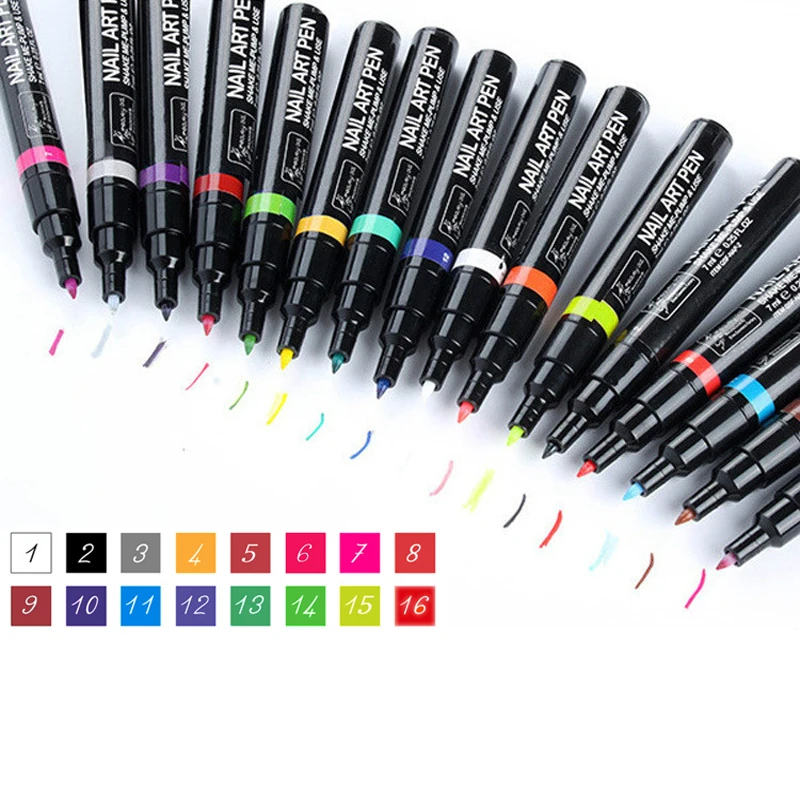 Гель лак для ногтей в виде ручки 16 цветов|Доттсы| |